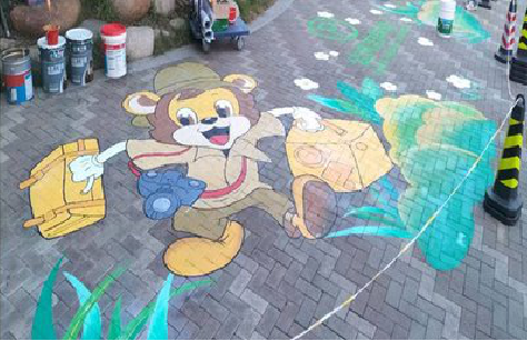 萍乡夏季画地面彩绘会遇到的问题