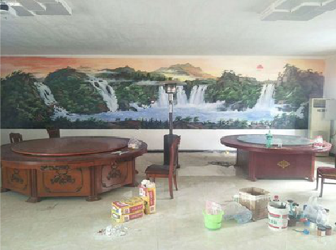 萍乡墙绘-写实风景