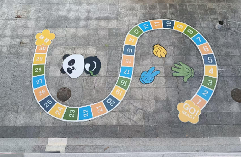 萍乡地面游戏彩绘