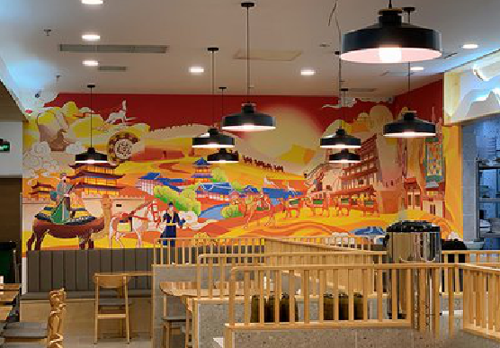 萍乡商业空间彩绘介绍。