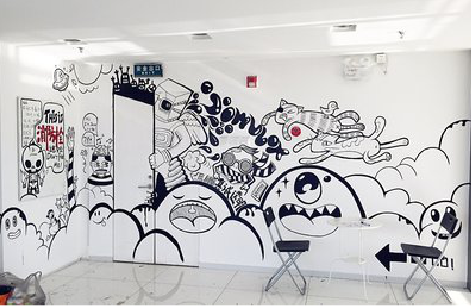 萍乡手绘墙并非传统涂鸦。