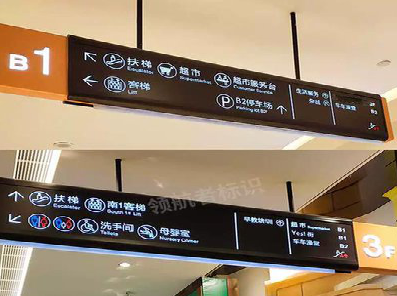 萍乡如何通过商场标识牌引导客流分布？